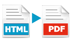 HTML to PDF Icon